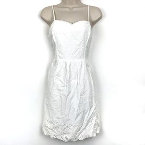 [3 for $15] Kensie White Eyelet Sweetheart Cami Dress Medium